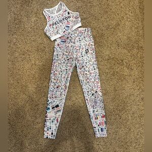 Peloton WITH Wear it to Heart Women's HighWaist Leggings, Summertime Wave